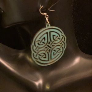 Carved Wood Earrings